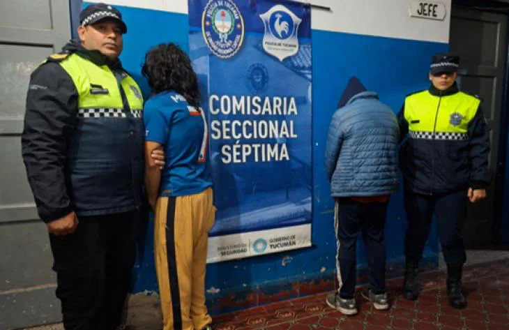 Detenidos robo salon de fiestas